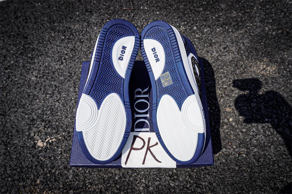 PK GOD Dior B57 MID-TOP SNEAKER White and Blue RETAIL MATERIALS READY TO SHIP